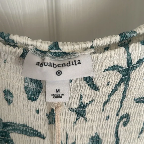 gua Bendita x Target Women's Deep Sea Print Puff Sleeve Mini Dress - Picture 5 of 5